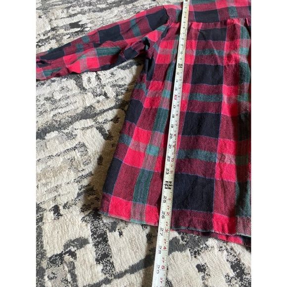 Vintage At Last Zip Up Red Flannel Mens Medium - Picture 6 of 7